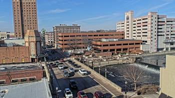 Weather camera view of City of Aurora IL.