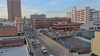 Weather camera view of City of Aurora IL.