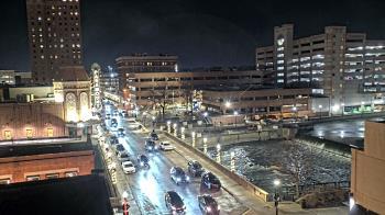 Weather camera view of City of Aurora IL.