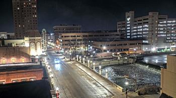 Weather camera view of City of Aurora IL.