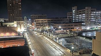 Weather camera view of City of Aurora IL.