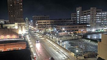 Weather camera view of City of Aurora IL.