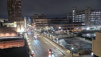 Weather camera view of City of Aurora IL.
