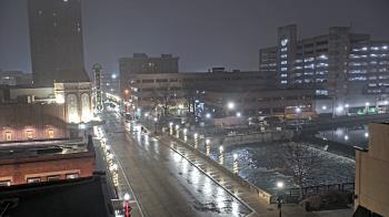 Weather camera view of City of Aurora IL.