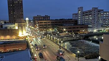 Weather camera view of City of Aurora IL.
