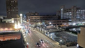 Weather camera view of City of Aurora IL.