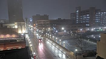 Weather camera view of City of Aurora IL.