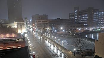 Weather camera view of City of Aurora IL.