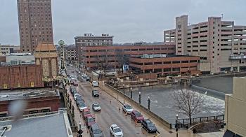 Weather camera view of City of Aurora IL.
