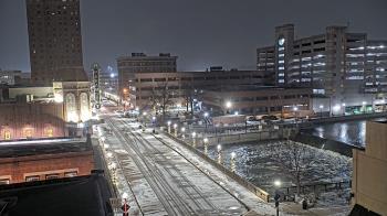 Weather camera view of City of Aurora IL.