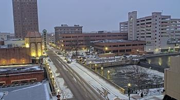 Weather camera view of City of Aurora IL.