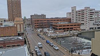 Weather camera view of City of Aurora IL.