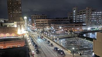 Weather camera view of City of Aurora IL.