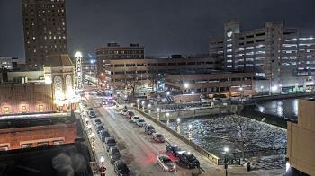 Weather camera view of City of Aurora IL.