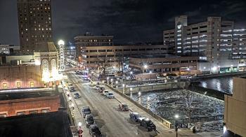 Weather camera view of City of Aurora IL.
