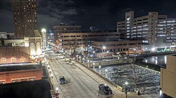 Weather camera view of City of Aurora IL.