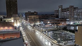 Weather camera view of City of Aurora IL.