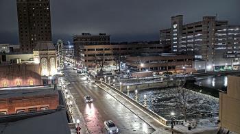 Weather camera view of City of Aurora IL.