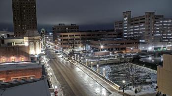 Weather camera view of City of Aurora IL.