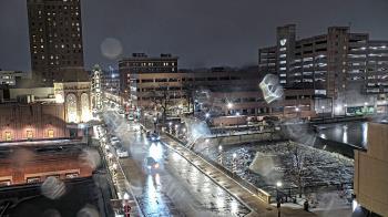 Weather camera view of City of Aurora IL.