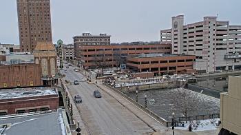 Weather camera view of City of Aurora IL.