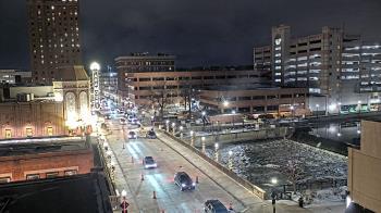 Weather camera view of City of Aurora IL.