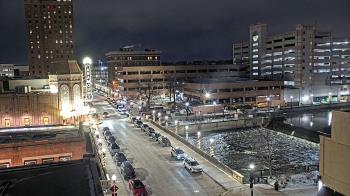 Weather camera view of City of Aurora IL.