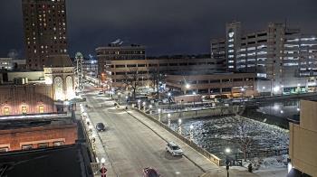 Weather camera view of City of Aurora IL.