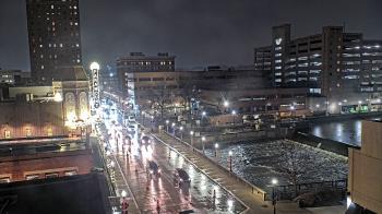 Weather camera view of City of Aurora IL.