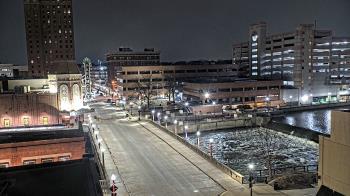 Weather camera view of City of Aurora IL.