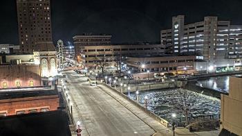 Weather camera view of City of Aurora IL.