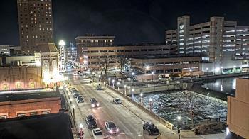Weather camera view of City of Aurora IL.