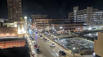 Weather camera view of City of Aurora IL.