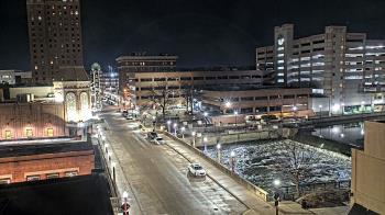 Weather camera view of City of Aurora IL.