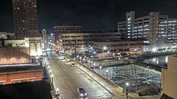 Weather camera view of City of Aurora IL.