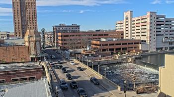 Weather camera view of City of Aurora IL.