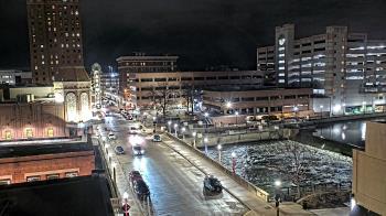 Weather camera view of City of Aurora IL.