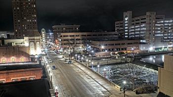 Weather camera view of City of Aurora IL.