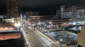 Weather camera view of City of Aurora IL.