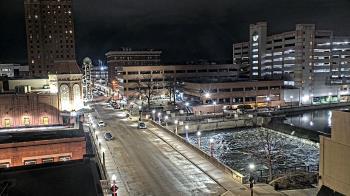 Weather camera view of City of Aurora IL.