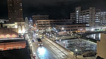 Weather camera view of City of Aurora IL.
