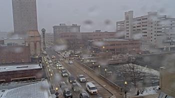 Weather camera view of City of Aurora IL.