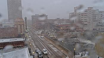 Weather camera view of City of Aurora IL.