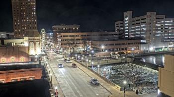 Weather camera view of City of Aurora IL.
