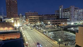 Weather camera view of City of Aurora IL.