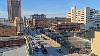 Weather camera view of City of Aurora IL.
