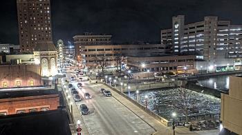 Weather camera view of City of Aurora IL.