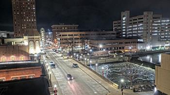 Weather camera view of City of Aurora IL.