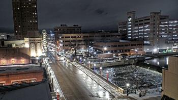Weather camera view of City of Aurora IL.