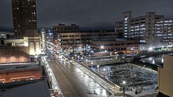 Weather camera view of City of Aurora IL.